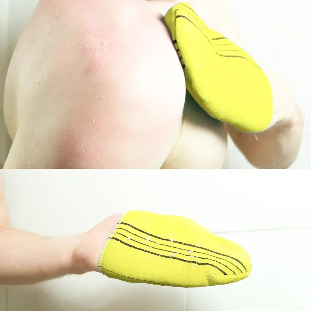 DeinKorea Peelinghandschuh - 2 Stück (Gelb)